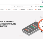 Screenshot from the Home page of the Sharekhan website