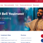 Screenshot from the Home page of AJ Bell Youinvest website