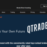 Homepage screenshot of the Qtrade website.