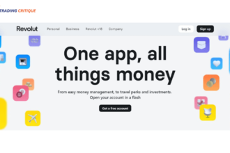 Screenshot from the Home page of the Revolut website