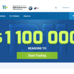 A screenshot of the home page of the RoboForex website