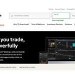 Screenshot from the Home page of the TD Ameritrade broker website